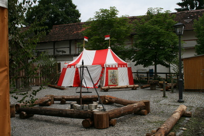 Frundsbergfest: Zelt eine Fähnleins in der Innenstadt Frundsbergfest: Zelt eine Fähnleins in der Innenstadt