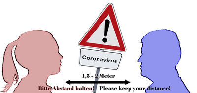 Coronavirus - Abstand halten!