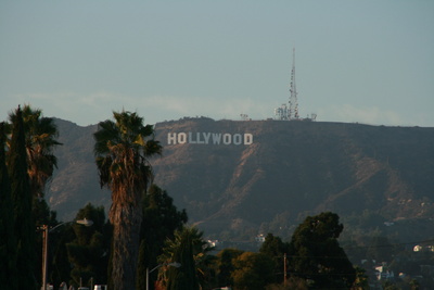 Hollywood Hills mit welbekanntem Schriftzug. / Foto: Alexander Hauk