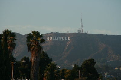 Hollywood Hills mit welbekanntem Schriftzug. Hollywood Hills mit welbekanntem Schriftzug.