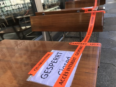 Esstische gesperrt wegen Corona Esstische gesperrt wegen Corona