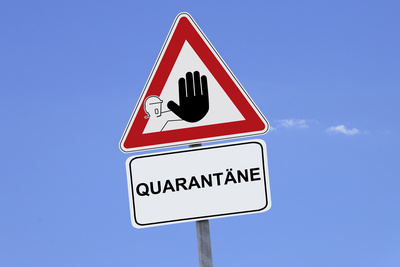 Quarant&auml;ne - Achtung &ndash; Coronavirus