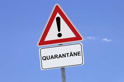 Quarant&auml;ne - Achtung &ndash; Coronavirus