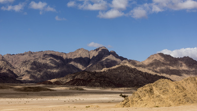 Die Wüste auf der Halbinsel Sinai