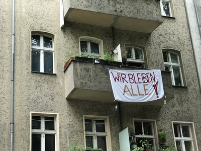 "WIR BLEIBEN ALLE" Protest. gegen Verdrängung / Foto: Alexander Hauk