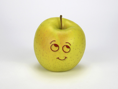 Apfel-Smiley „Freundlich“