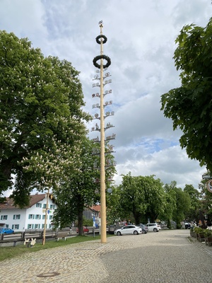 Maibaum im bayerischen Durach (Landkreis Oberallgäu) im Mai 2022 / Foto: Alexander Hauk