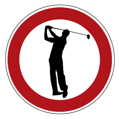 Golfen verboten