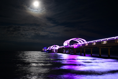 farbige Seebrücke farbige Seebrücke