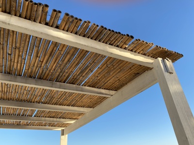Symbolfoto: Veranda-Dach aus Bambusrohren / Foto: Alexander Hauk