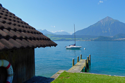 Bootshaus am Thuner See