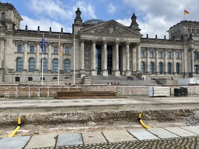 Baustelle vor dem Reichstagsgebäude in Berlin (Pressefoto) /Foto: Alexander Hauk