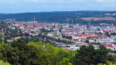 Pforzheim - Blick auf Innenstadt