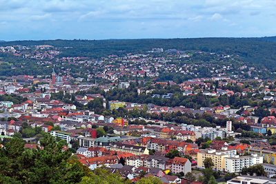 Pforzheim vom Wallberg aus Pforzheim vom Wallberg aus