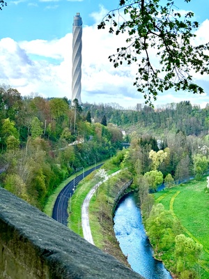 Testturm - Bahn - Neckar: Rottweil