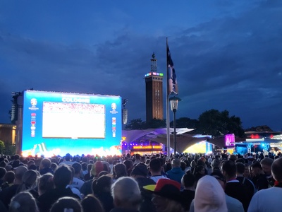 Köln Tanzbrunnen, Public Viewung zur EM 2024