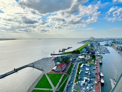 Bremerhaven Ausblick vom Atlantis Sail City