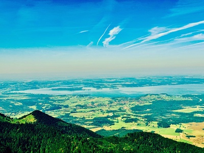 Chiemsee vom Hochfellngipfel