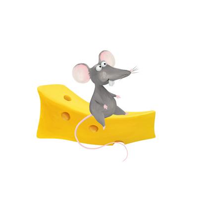 Ratte mit Käse