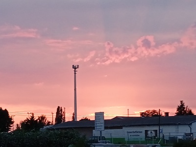 Sonnenuntergang in Delitzsch