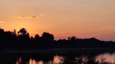 Sonnenuntergang am Dechsendorfer Weiher