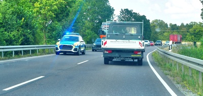 Polizeieinsatz nach Verkehrsunfall