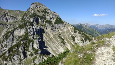 Beim Aufstieg zum Kramer