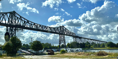 Eisenbahn-Hochbrücke bei Rendsburg