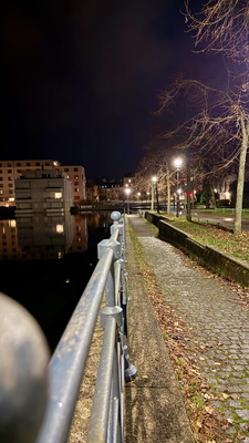 Perspektive Geländer Tegeler Hafen