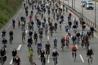 Berlin, Fahrraddemonstration//Berlin, bicycle demonstration