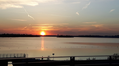 Sonnenuntergang in Markkleeberg bei Leipzig