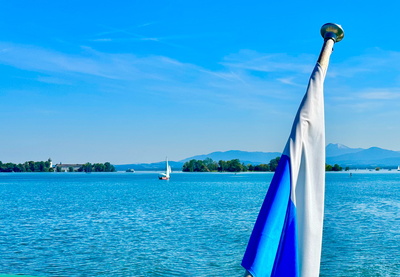 Chiemsee mit Frauen- und Herreninsel Chiemsee mit Frauen- und Herreninsel