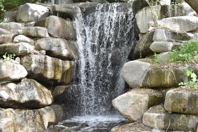 Waterfall on garden Waterfall on garden