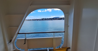 Kreuzfahrtschiff - Balkonkabine mit Sichtbehinderung Kreuzfahrtschiff - Balkonkabine mit Sichtbehinderung