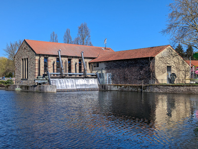 Flußkraftwerk an der Enz in Bietigheim