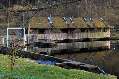 Altes Flusskraftwerk an der Enz in Neuenbürg Altes Flusskraftwerk an der Enz in Neuenbürg