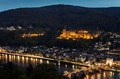 Heidelberg  zur blauen Stunde