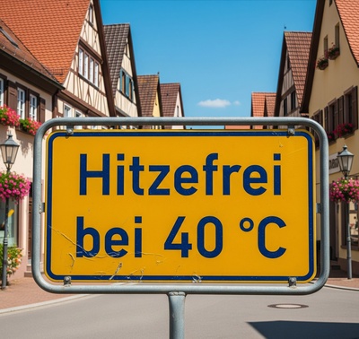 Hitzefrei bei 40 Grad Celsius Hitzefrei bei 40 Grad Celsius