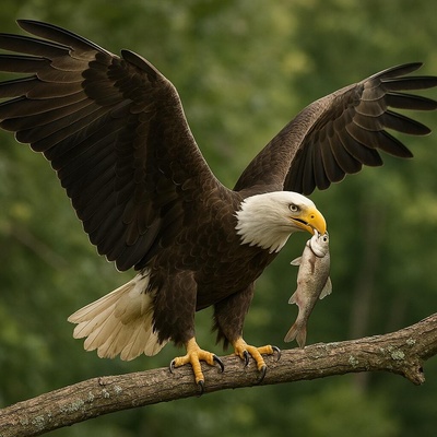 Seeadlaer bei der Jagd Seeadlaer bei der Jagd