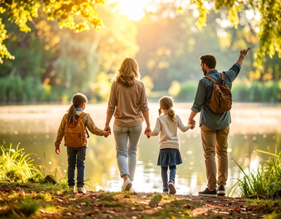 Familienausflug im Park Familienausflug im Park