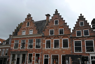 Typische Häuser in Dokkum