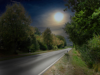 Vollmond über´n Highway