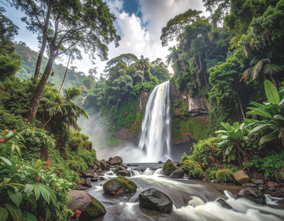Wasserfall im Urwald Wasserfall im Urwald