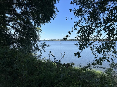 Schleiblick mit Segelboot Schleiblick mit Segelboot