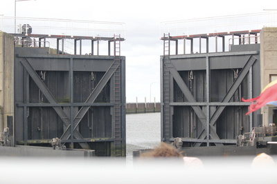 Schleuse beim Eidersperrwerk
