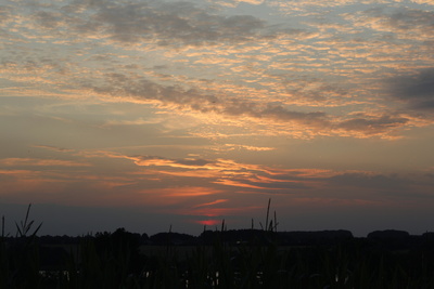 Sonnenuntergang über Basdorf in Schleswig-Holstein Sonnenuntergang über Basdorf in Schleswig-Holstein