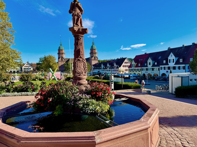 Freudenstadt, unterer Marktplatz, Gerechtigkeitsbreunnen