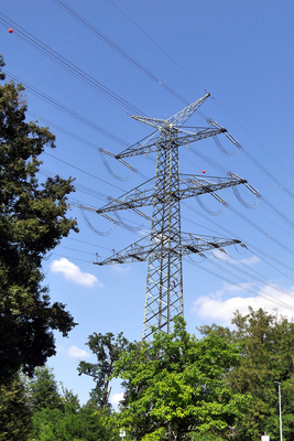 Hochspannungsleitung, Mast