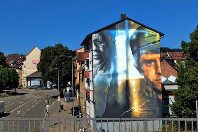 Mural - Wall Art von Guido van Helten in Pforzheim, Brötzingen