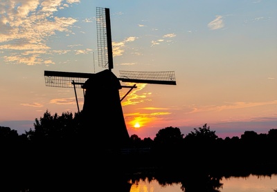 Windmühle vor Sundown